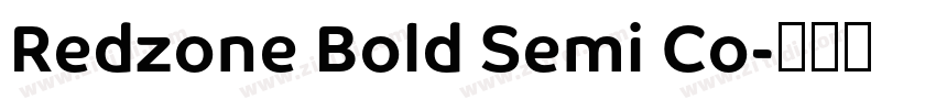 Redzone Bold Semi Co字体转换